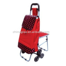 folding shopping cart with chair